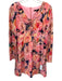 Nanette Lepore Size 2 Pink, purple & yellow Silk Long Flare Sleeve Dress Pink, purple & yellow / 2