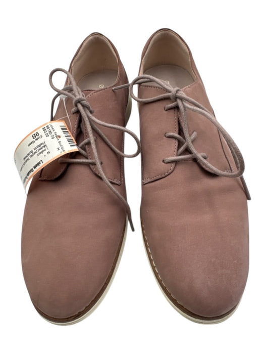 Cole Haan Shoe Size 9B Muted purple Nubuck Leather Lace Up Platform Loafers Muted purple / 9B