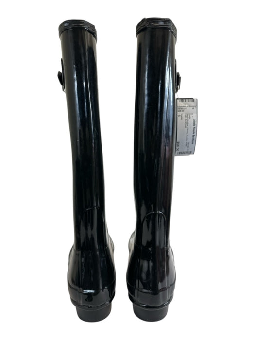 Hunter Shoe Size 6 Black Rubber Glossy Buckle Knee High Boots Black / 6