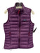 Patagonia Size S Purple Recycled Nylon Goose Down Zip Pockets Puffer Vest Purple / S