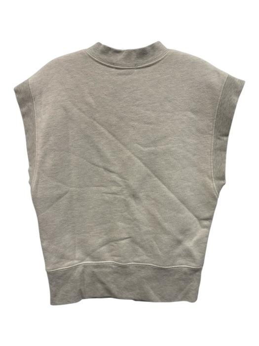 Agolde Size S Gray & Beige Cotton Blend Fleece Heathered Oversized Sweatshirt Gray & Beige / S