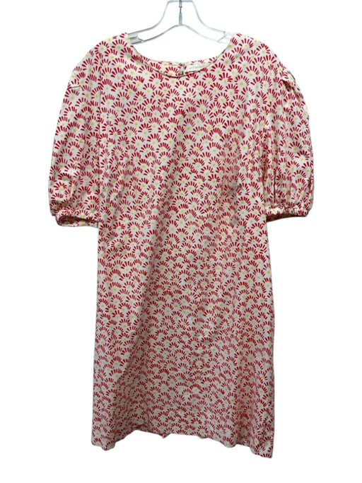 Ann Mashburn Size XL White, Red & Yellow Missing Fabric Tag Abstract Print Dress White, Red & Yellow / XL