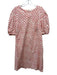 Ann Mashburn Size XL White, Red & Yellow Missing Fabric Tag Abstract Print Dress White, Red & Yellow / XL