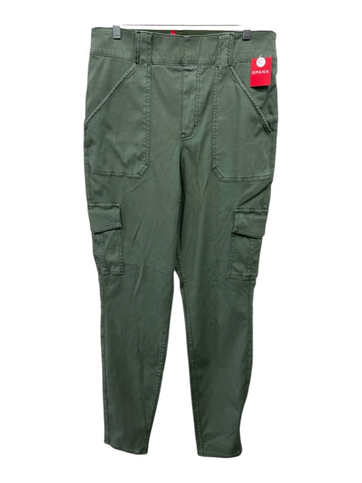 Spanx Size XLT Dusty Green Cotton Blend Elastic Waistband Utility Pockets Pants Dusty Green / XLT
