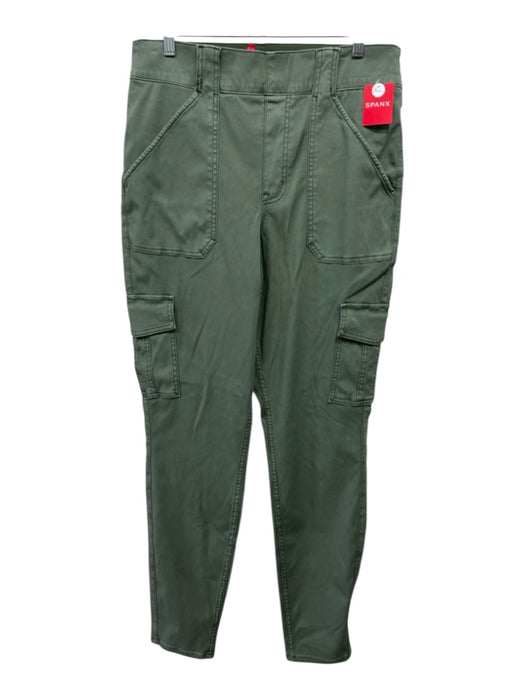Spanx Size XLT Dusty Green Cotton Blend Elastic Waistband Utility Pockets Pants Dusty Green / XLT