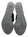Pedro Garcia Shoe Size 40 Navy Blue Satin Upper Two Strap Platform Wedge Sandals Navy Blue / 40
