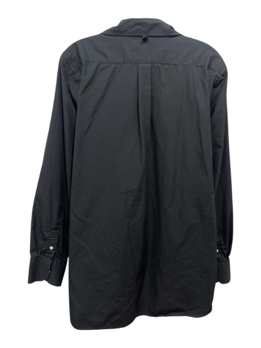 Ann Mashburn Size XL Black Cotton Long Sleeve Button Up Poplin Shirt Top Black / XL