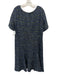 St. John Couture Size 14 Black, Blue & Green Polyester & Wool Blend Sequin Dress Black, Blue & Green / 14