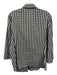 Lafayette 148 Size 8 Black & White Cotton Blend Gingham Long Sleeve Top Black & White / 8