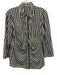Lafayette 148 Size 8 Black & White Cotton Blend Gingham Long Sleeve Top Black & White / 8