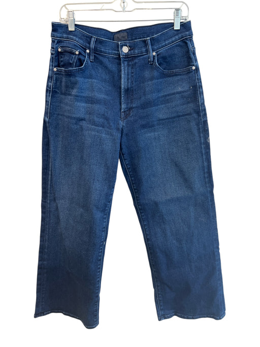 Mother Size 30 Dark Wash Cotton Blend Mid Rise Straight Leg 5 Pocket Jeans Dark Wash / 30