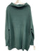 Free People Size L Dark Green Cotton & Nylon Long Sleeve Mock Neck Sweater Dark Green / L
