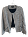 Kobi Halperin Size Medium Black & White Cotton Blend Chevron Print Jacket Black & White / Medium