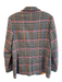 Vilagallo Size 42 Pink, Gray & Multi Acrylic Blend 1 Button Plaid Jacket Pink, Gray & Multi / 42
