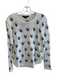 Skull Cashmere Size Small White & Black Cotton Long Sleeve Round Neck Skull Top White & Black / Small