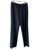 Lafayette 148 Size 8 Black No Fabric Tag Zip Fly Flat Front Back pockets Pants Black / 8