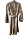 Burberry Tan Polyester & Rayon Belt Pockets Plaid Lining Knee length Trenchcoat Tan / 10R