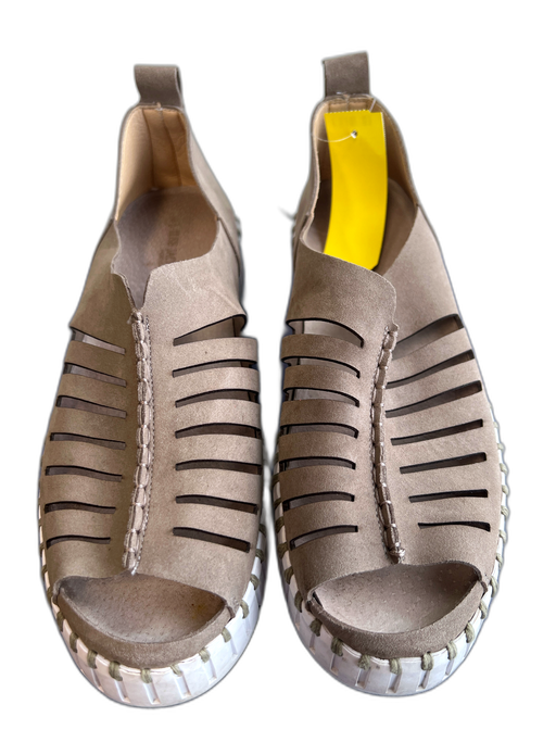 Ilse Jacobsen Shoe Size 41 Brown Synthetic Upper Laser Cut Open Toe Shoes Brown / 41