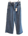 Good American Size 6/28 Medium Wash Cotton High Rise Zip Up baggy Wide Leg Jeans Medium Wash / 6/28