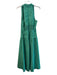 Maeve by ANTHROPOLGIE Size M Green Baumwolle Sleeveless Back Zip V Neck Dress Green / M