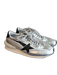 Golden Goose Shoe Size 41 Silver & Black Leather & Nylon Almond Toe Shoes Silver & Black / 41