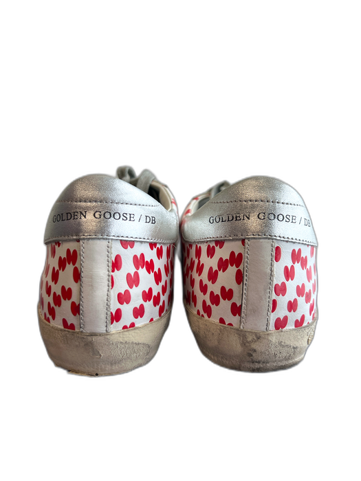 Golden Goose Shoe Size 41 White, Red, Blue & Gray Leather & Suede Leather Shoes White, Red, Blue & Gray / 41