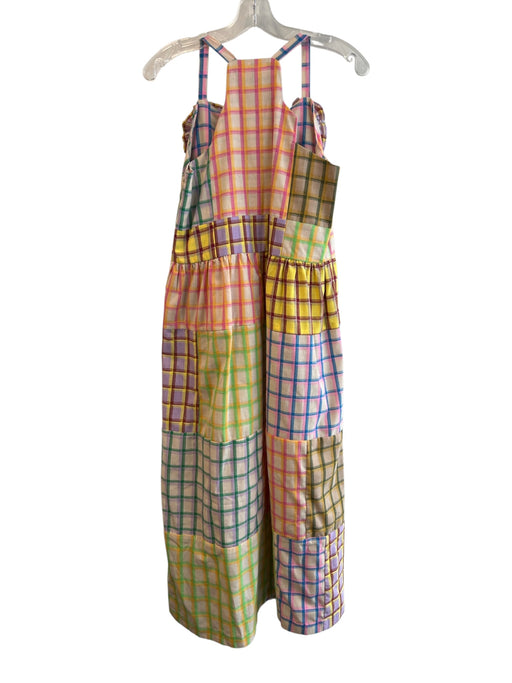 Celia B Size M Multi Cotton Plaid Sleeveless Ruffle Detail Heart Dress Multi / M