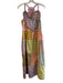 Celia B Size M Multi Cotton Plaid Sleeveless Ruffle Detail Heart Dress Multi / M