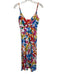 Show Me Your Mumu Size XS White, Blue, Multi Polyester Tie Front Cut Out Dress White, Blue, Multi / XS