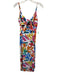 Show Me Your Mumu Size XS White, Blue, Multi Polyester Tie Front Cut Out Dress White, Blue, Multi / XS
