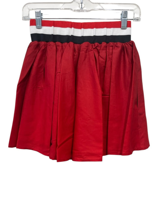 Emily McCarthy Size S Red, White, Black Polyester Elastic Waist Stripe Skirt Red, White, Black / S