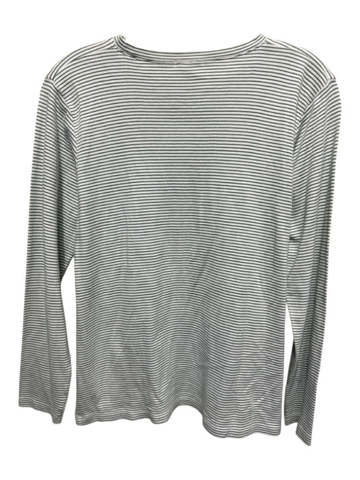 Lake Size S Green & White Pima Cotton Stripe Elastic Waist Long Sleeve Pant Set Green & White / S