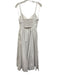 Banana Republic Size 0 White Cotton Spaghetti Strap Elastic Back Side Zip Dress White / 0