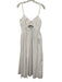 Banana Republic Size 0 White Cotton Spaghetti Strap Elastic Back Side Zip Dress White / 0