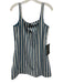 Pomander Place Size S Blue & White Cotton Blend Sleeveless Square Neck Dress Blue & White / S