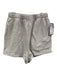 All Things Golden Size S Gray Cotton Blend Elastic Waist Heathered Shorts Gray / S