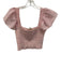 Loveshackfancy Size S Pink & White Cotton Elastic top Flare Sleeve Top Pink & White / S
