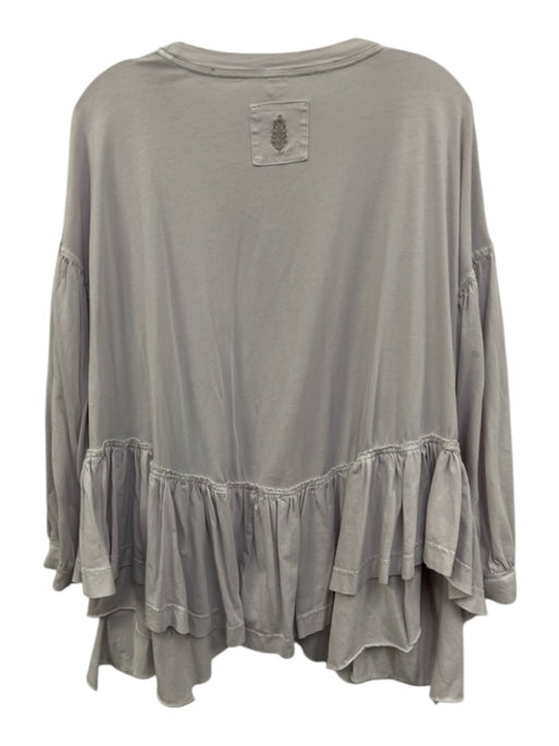 FP Movement Size XS Lavender Purple Cotton Crew Neck Long Sleeve Top Lavender Purple / XS