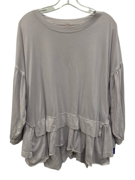 FP Movement Size XS Lavender Purple Cotton Crew Neck Long Sleeve Top Lavender Purple / XS
