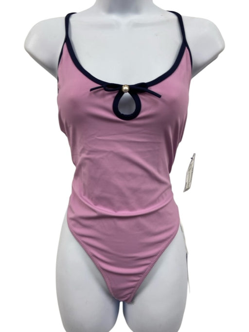 Caroline Constas Size S Purple & Navy Polyester Spaghetti Strap swimwear Purple & Navy / S