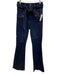 Veronica Beard Size 25 Dark Wash Cotton Extra High Waist Flare Jeans Dark Wash / 25