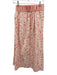 Beau & Ro Size XS/S Orange & White Cotton Elastic Back Sleeveless Skirt Set Orange & White / XS/S