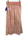 Beau & Ro Size XS/S Orange & White Cotton Elastic Back Sleeveless Skirt Set Orange & White / XS/S