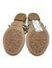 Seychelles Shoe Size 7 Cream Leather Perforated Round Toe Double Strap Flats Cream / 7