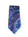 Isaia Blue & Multi Silk Paisley Men's Tie Blue & Multi