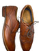 Florsheim Shoe Size 10.5 Dark Brown Leather Wingtip Lace Up Men's Loafers Dark Brown / 10.5