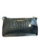 Brahmin Black & Silver Leather Croc Embossed Top Handles Rectangle SHW Bag Black & Silver / M