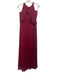 Celeb Size Est S Red Pleated Sleeveless high neck Padded Gown Red / Est S