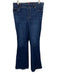 Spanx Size XL Medium Wash Cotton & Polyester Elastic Waist Flare Jeans Medium Wash / XL