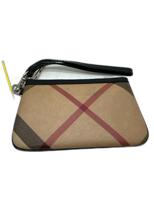 Burberry Tan & multi Coated Canvas Zip Close Wristlet Wallets Tan & multi